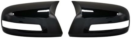 Übertragungsriemen Für Civic 2012-2015 Auto Rückspiegel Abdeckung Flügel Kappe Außen Aufkleber Rückansicht Fall Trim Carbon Faser Stil Schwarz Variomatik Riemen (Farbe : Gloss Black)