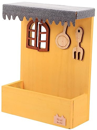 POPETPOP Wandmontierter Pflanzentopf Vintage-dekor Hängende Blumentöpfe Für Draußen Outdoor-Pflanzen Blumenkübel Für Den Außenbereich Pflanzgefäße Im Freien Alte Vase Anlage Anhänger Holz
