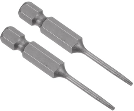 CoCud Punta Cacciavite Torx Magnetiche T5 Lunghezza 50mm 1/4 Attacco Esagonale Acciaio S2 Stella 6 Punti Trapano Avvitatore Antimanomissione - (Applicazioni: per Riparazioni Auto) 2pz