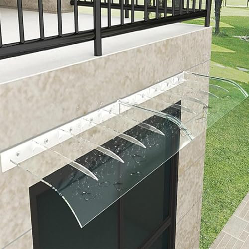 Baldacchino trasparente per mobili balcone porta 50 x 200 cm/20 x 79 porta anteriore esterna finestra tenda baldacchino per ristorante