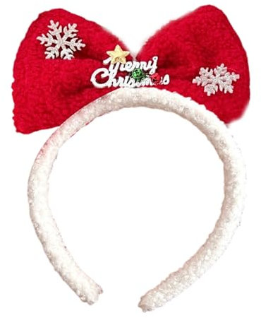 Qsvbeeqj Weihnachten Modischer Kopfreifen Festlicher Haarschmuck Vielseitiges Styling Tool Für Kinder Erwachsene Foto Requisiten