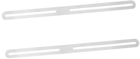 OFFSCH 2piezas Soporte Para Buzón De Esquina y Valla Placa Metálica Accesorio