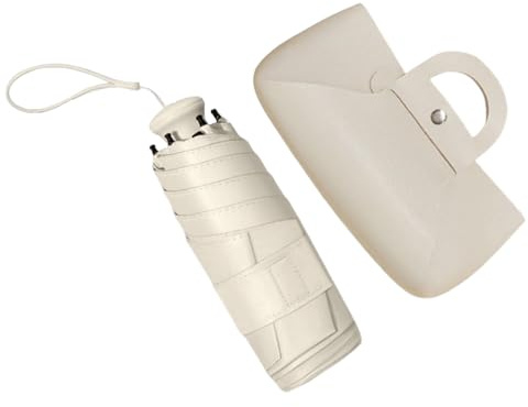 Paraguas de viaje resistente al viento, sombrilla plegable, resistente a la intemperie, con bloqueo UV, suministros para clima cálido para escalada de montaña, camping, conciertos, competiciones