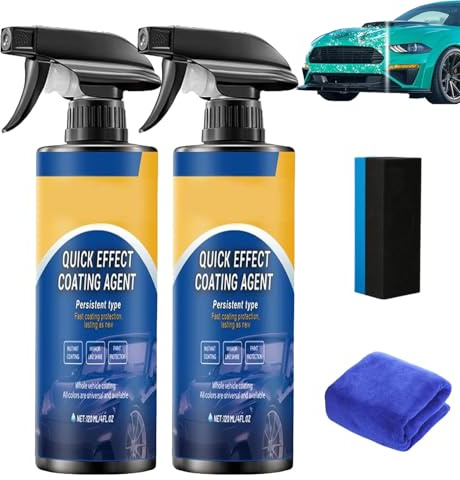 Drachenkind Autolack Spray, 2026 Neu Quick Effect Coating Agent, Auto Cleaner, Multifunctional Coatings Renewal Sprays, Integriert Wiederherstellung, Aufhellung Und Schutz (2PCS)
