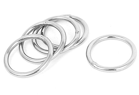Aboiled 30mm x 3mm Edelstahl Gurtband baerenstark geschweisster O-Ringe 5 Stueck