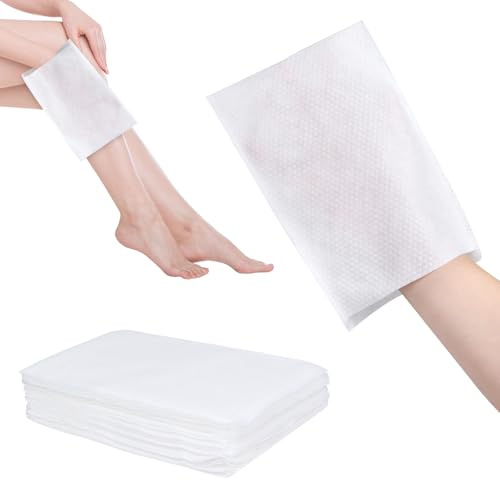 KOVSGQ Gants de Toilette jetables de qualité supérieure Gants de Toilette Ultra Doux jetables pour Adultes et bébés en Coton hygiéniques pour Soins (50)