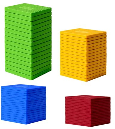 80 pezzi Spessori piatti in plastica, 1,5/3/5/10 mm, Blocchi per vetri, Set di blocchi per vetri, Distanziatori in plastica, Spessori in Plastica,distanziatori per l'installazione di porte e finestre