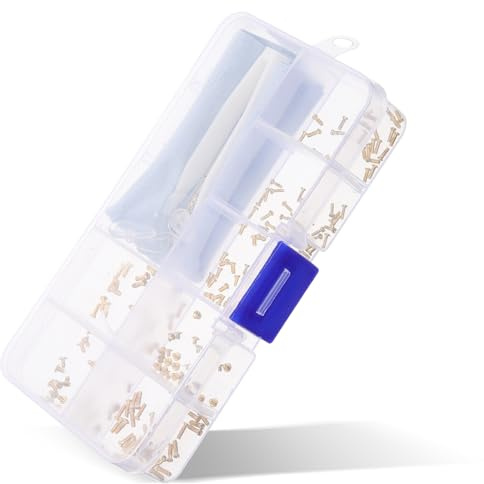 Kisangel tornillos pequeños repuestos para lentes accesorios para gafas kit de reparación de gafas