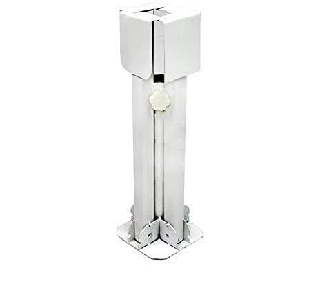 Pwshymi Base per Ombrellone da Spiaggia Pieghevole Portatile Base Stabile per Ombrellone per Piscina Parco Spiaggia Ferro Bianco (Bianca)