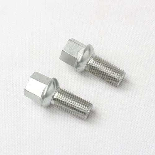 Bulloni di bloccaggio per Ruote Auto compatibili con VW per Golf 6 1 pz mozzo Ruota Pneumatico Vite bullone Pneumatico Auto antifurto Vite bullone Dado Pneumatico Auto perni Ruota (2 Pezzi)