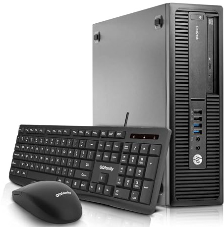 HP EliteDesk 800 G1 SFF Desktop PC, Intel Core i7-4790, 8GB RAM, 128GB SSD, US QWERTY Tastiera Wifi, Bluetooth, Windows 11 Pro (Ricondizionato)