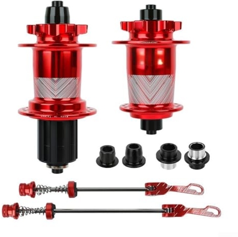 Mozzo disco 32H per MTB con interfaccia a 6 bulloni e sistema a 120 clic per una maggiore efficienza e controllo del pedale (rosso)