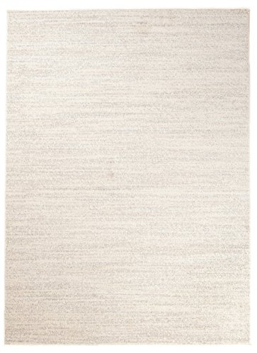 Carpeto Teppich Wohnzimmer 160x220cm Creme Einfarbig Skandinavisch Weich | Teppich für Schlafzimmer Büro Esszimmer Eingangsbereich Beige Pflegeleicht Fußbodenheizungsgeeignet Kurzflor Minimalistisch