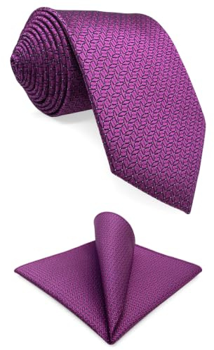 S&W SHLAX&WING Herren Tie Luxury Krawatte Fuschia Color Sólido