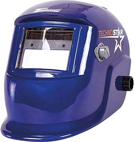 Technolit Schweisser-Schutzhelm Techno Star Blau, Automatikschirm, Schweißhelm, Dioptrinausgleich
