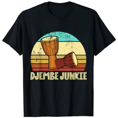 Vintage Djembe T-Shirt Trommel Musik Afrika Spieler Geschenk T-Shirt