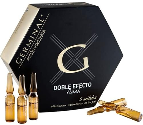 GERMINAL Ampolla doble efecto flash acción inmediata vitalizador instantáneo de la piel caja 5 unidades
