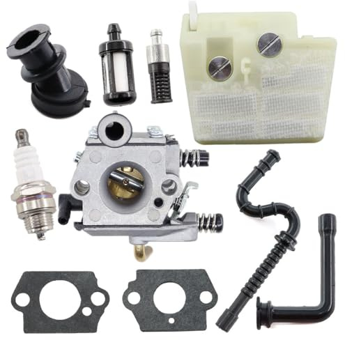 MCHNIC Vergaser mit Benzinschlauch Luftfilter für Stihl 024 026 MS240 MS260 MS 240 MS 260 Motorsäge Ersetzt WT426, WT-426-1, 1121 120 0611