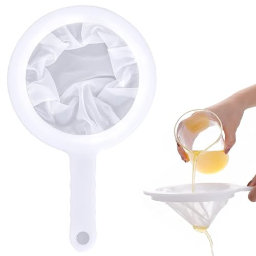 filtro 200 mesh nylon filtro vino con manico 14 cm imbuto ultra fine senza BPA per filtrare succhi di latte, oli, caffè, vino, latte di soia