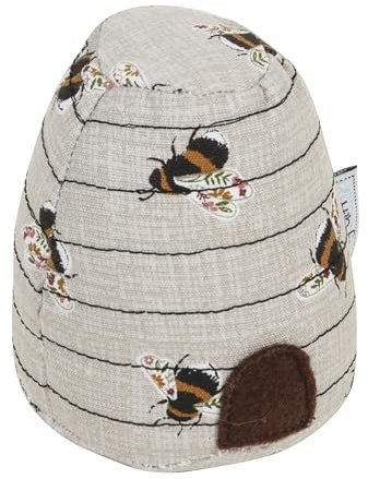 Hobby Gift Neuheit Bienenstock-Nadelkissen – Nähnadeln, Quilten, Handarbeitszubehör, Kunsthandwerk – 100% Baumwollstoff, 8,5 x 8,5 x 11 cm, Bienen-Design