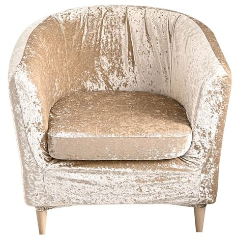 Morbuy Sesselbezug Stretch, 2er Set Sessel Überzug Universal Sesselhussen Waschbar Sesselüberzug Hussen Cocktailsessel Clubsessel Überzug - Weich, Elastisch (Helles Gold)
