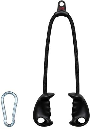 Infinite Fitness Ergonomic Triceps Rope, Bicep Curl, Pull Down Attachment, Non-Slip Rubber Grip Handles, LAT Pulldown Cable Machine Attachments, Muscle Training – Home