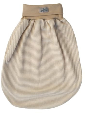 Lilano, Schlafsack/Pucksack mit Nabelbund, Merinowolle (kbT), Seide, 210 g/m² (Sand/Natur)