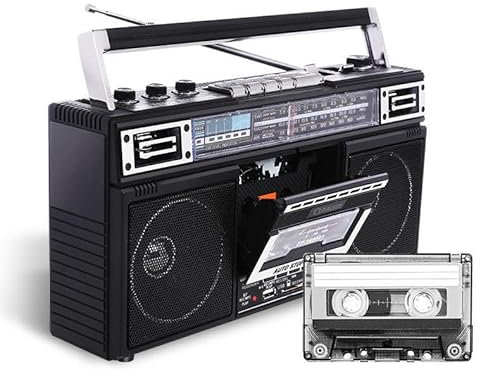 Retro Tape Player, Cassette Recorder, Support Transcription Function, Dual Audio Hd Playback, with Am/fm/sw1/sw2, 80'S Style Retro, for Family Party Travel