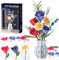Euakee Botanical Ramo de Flores, Set de Construcción de Ramos, Kit de Construcción de Ramo de Flores, Plantas Artificiales Colección Botánica, Regalo para Mujeres y Hombres (Celadón)