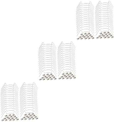 YARNOW 3 Set Fibbia per Giardinaggio Kit di Riparazione per Clip del Pannello della Serra Clip per Vetri della Finestra Clip per Vetri per W-Wire Silver Acciaio Inossidabile