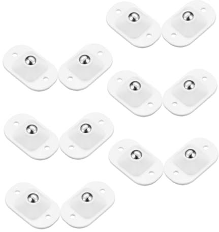 KICHOUSE Geräterollen 12 Stück Mini-lenkrollen Universal-riemenscheiben 360°-lenkrollen Abs-material Für Küchengeräte Möbelgleiter