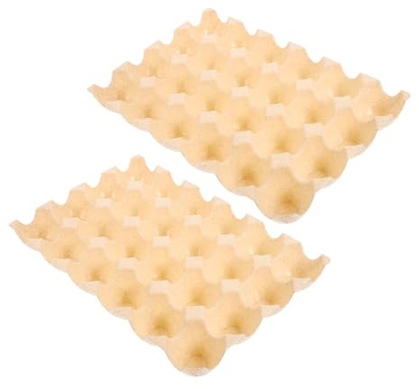KICHOUSE 2pezzi Contenitori Portauova in Cartone Riutilizzabili Per Uova Piccole Medie Grandi Per Conservazione e Trasport Cucina Frigorifero
