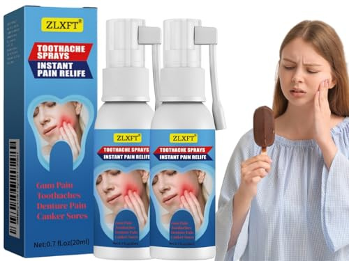 Spray per la riparazione di gengive, spray per mal di denti, per alleviare il mal di denti, spray per mal di denti