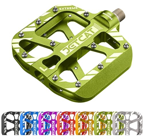 JETCAT Mountain Bike Pedals - MTB Pedals Flat Bicycle Pedals for BMX MTN Road Gravel E-Bike BMX Pedals Flat Pedals Road Bike Pedals Special Bicycle Pedals BMX Parts Metal Aluminum 9/16
