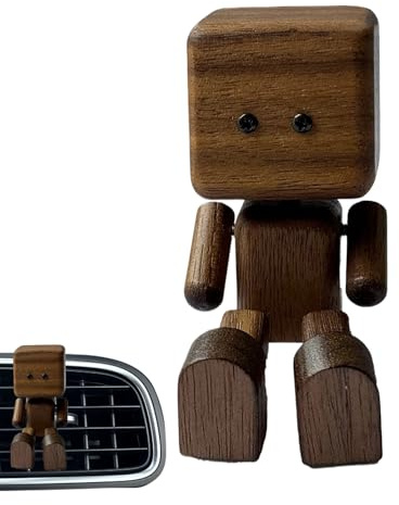 Generisch Wackelnder Holzmann Figur | Automobil Dekofigur Fürs Armaturenbrett,Lustige Schreibtischdekoration und Autoaccessoires für Frauen, Männer, Väter, Mütter und Freunde