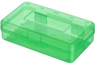 Trousse à crayons rigide Boîte de rangement de grande capacité Imperméable Étui à crayons transparent pour marqueurs de couleur Pinceaux Multifonctionnel Organisateur d'outils cosmétiques