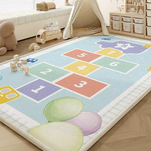 Alfombra Bebe Gruesa Antideslizante 120 x 120 cm, Alfombra Bebe Acolchada Plegable, Colchoneta Bebe Suelo, 2.5cm Tapete Bebe Relleno De Esponja Con, Tapete Actividades Bebe, Manta Actividades Bebe