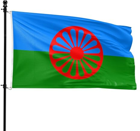 VlagDirect - Bandera gitana - Bandera Roma - 90 x 150 cm.