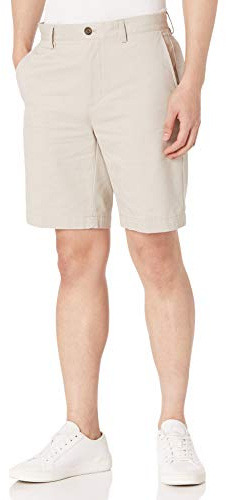 Amazon Essentials Men's Slim-Fit 9 (23cm) Chino Shorts, Stone, 36W