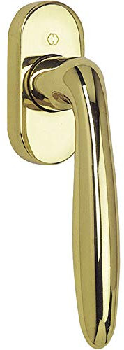 HOPPE 11567508 Verona - Manilla para ventana VK 7, 32-42 mm, latón pulido