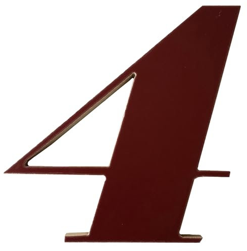 GUIZZO Creart - Numero Civico Esterno in Ceramica, Numeri Civici Esterni Ideali come Targa Personalizzata Made in Italy, Targhetta Personalizzata Porta Ingresso per Uso Esterno - Bordeaux, 10H cm