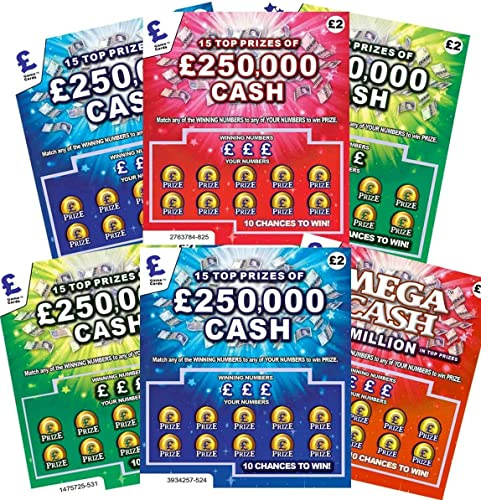 WARNING - Pack of 6 - Fake Joke Prank Scratchcards - Latest Designs - put in Birthday Card, Valentine's Day Cards, Mother's Day, Father's Day, Scratch Cards