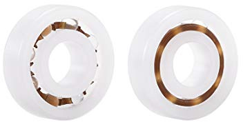 sourcing map 695 Plastic Bearings 5x13x4mm Glass Ball Nylon Cage 2pcs