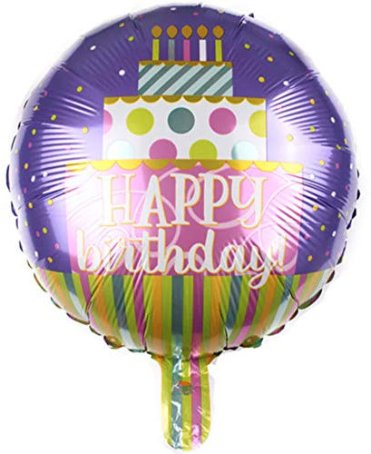 DIWULI Geburtstags Torten-Ballon - Happy Birthday Party Deko