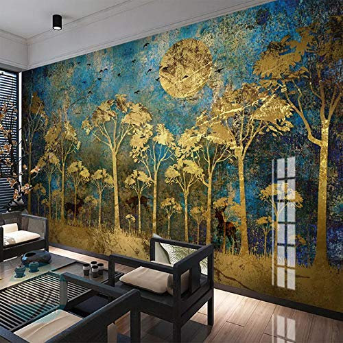 ZHEN WALLPAPER 3D Blumen im Relief einfache Ölfarbe Stoff große Malerei Wand Wand Wohnzimmer TV Hintergrund Tapete Dekoration Tapete wasserdicht*350cmx256cm(137.8x100.8inch)