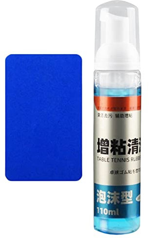 Pomurom Tischtennis Reinigungsset, 60ml/100ml/100ml Reinigungsspray für Pong Schläger, Tischtennis Belag Reinigung, Tischtennis Belagreiniger zur Entfernung von Staub, Schmutz, Fett und Schweiß