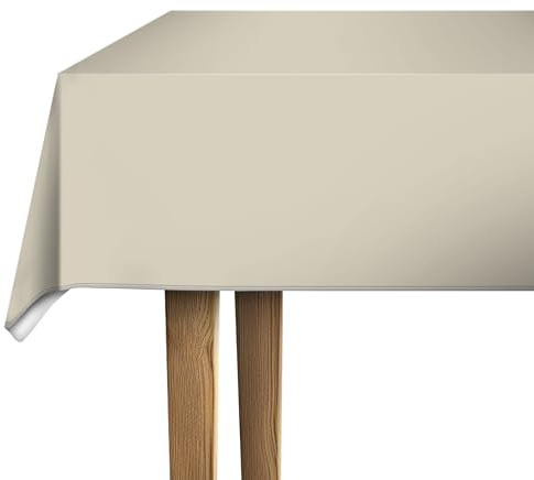 d-c-fix mantel hule mesa PVC-free Almendra - antimanchas resinado impermeable moderno - plastico - para interior y exterior - 220 cm x 150 cm rectangular