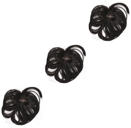 Beavorty 3pièces Clip-in Frange Aérienne Pour Femme Extensions Cheveux Naturelles Accessoire De Coiffure Facile à Porter