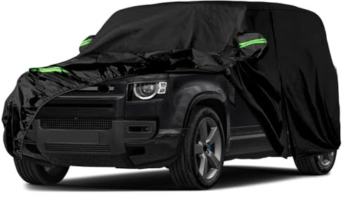 Telo Copriauto da Esterno Compatibile con Land Rover Defender 110 2020-2024, Copertura Auto Impermeabile Traspirante Telo per Auto con cerniera protezione da neve, pioggia, polvere, sole