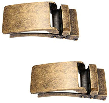 2St männer accessoires men accessories gürtel automatikschnalle gürtelschnalle rechteckige gürtel ersatzschnallen Schiebeklickschnalle Auto Lock Legierung Ratsche Gürtelkopf Mann